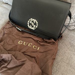 Authentic Gucci Broadway Bag - Swarovski clasp.